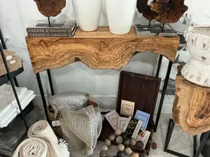 Wood Console Table