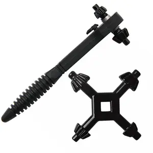 4 in 1 Multifunctional Drill Chuck Key, 2-Way Ratchet Drill Chuck Key, Universal Type Carbon Steel Wrench Set, Durable and Lightweight Design for Easy Use