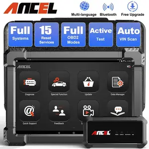 ANCEL X7 OBD2 Scanner Bluetooth Wireless Automotive Diagnostic Tool with 10 Reset Active Test TPMS DPF EPB Oil Reset Full System Car Scanner OBDII Code Reader for VW AUDI OBD EOBD OBD2 12V Cars