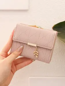 New Women's Short Wallet, Plaid Design, Multi-Card Slots, Large Capacity Coin Purse, Casual Style, All Seasons, Perfect Gift, Quilted Wallet, Plaid Pattern Wallet