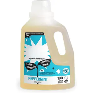 Liquid Laundry Detergent | Clean Laundry Detergent Soap for   | 2x Concentrated, High Efficiency (HE) | Peppermint - 100 Loads