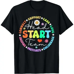 Funny Graphic Tee,Head Start Team Homeschool Teacher Headstart Back To School T-Shirt for Men Women Girls Kids