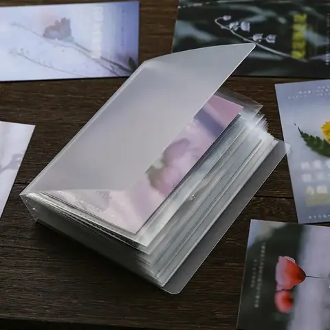A6 Size Clear Photo Album, 1 Count Large Capacity Storage Book For Postcard, Sticker, Picture, Artwork, Office Stationery & Supplies
