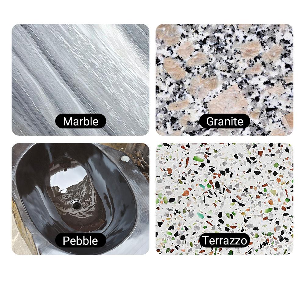 LOZLIN 8PCS/Set 2" Diamond Dry Grinding Pads - Marble Granite & Stone Polishing & Restoration Tools for Angle Grinding Wheel 50-3000 Grit Abrasive Sheets