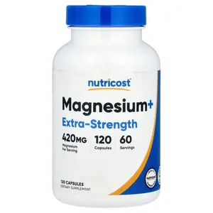 Nutricost Magnesium+, Extra-Strength, 120 Capsules (210 mg per Capsule)
