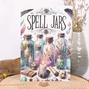 Gothic Fantasy Glass Bottle Plant Learning Planner, Magic Potion Bottle Theme Creative Notebook, Art Inspiration Journal & Stationery Collection