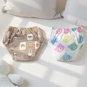 Baby Training Pants for Independent Toilet Use, Wide Crotch for Comfort, Washable and Easy Care, Soft and Skin-Friendly, Multiple Sizes Available, Washable Diapers, Newborn