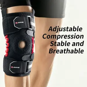 Adjustable Hinged Knee Brace, Breathable Non-Slip, Ideal for Running, Basketball, Daily Use, Comfortable and Durable Design
