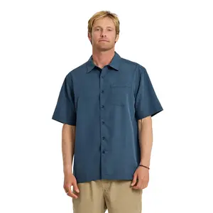 Quiksilver | Waterman Centinela Premium Anti-Wrinkle Shirt | Comfort Fit | Moisture-Wicking & Wrinkle-Resistant | Sand Wash | Chest Pocket | Travel Ready | Top