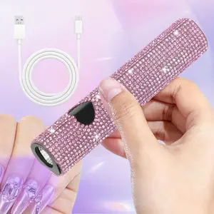 Handheld UV Nail Lamp with USB Charging Flashlight, LED Nail Light, 3D Manicure, Pedicure and Home Use, Diamond Design, Abs Enclosure, Lithium Battery
