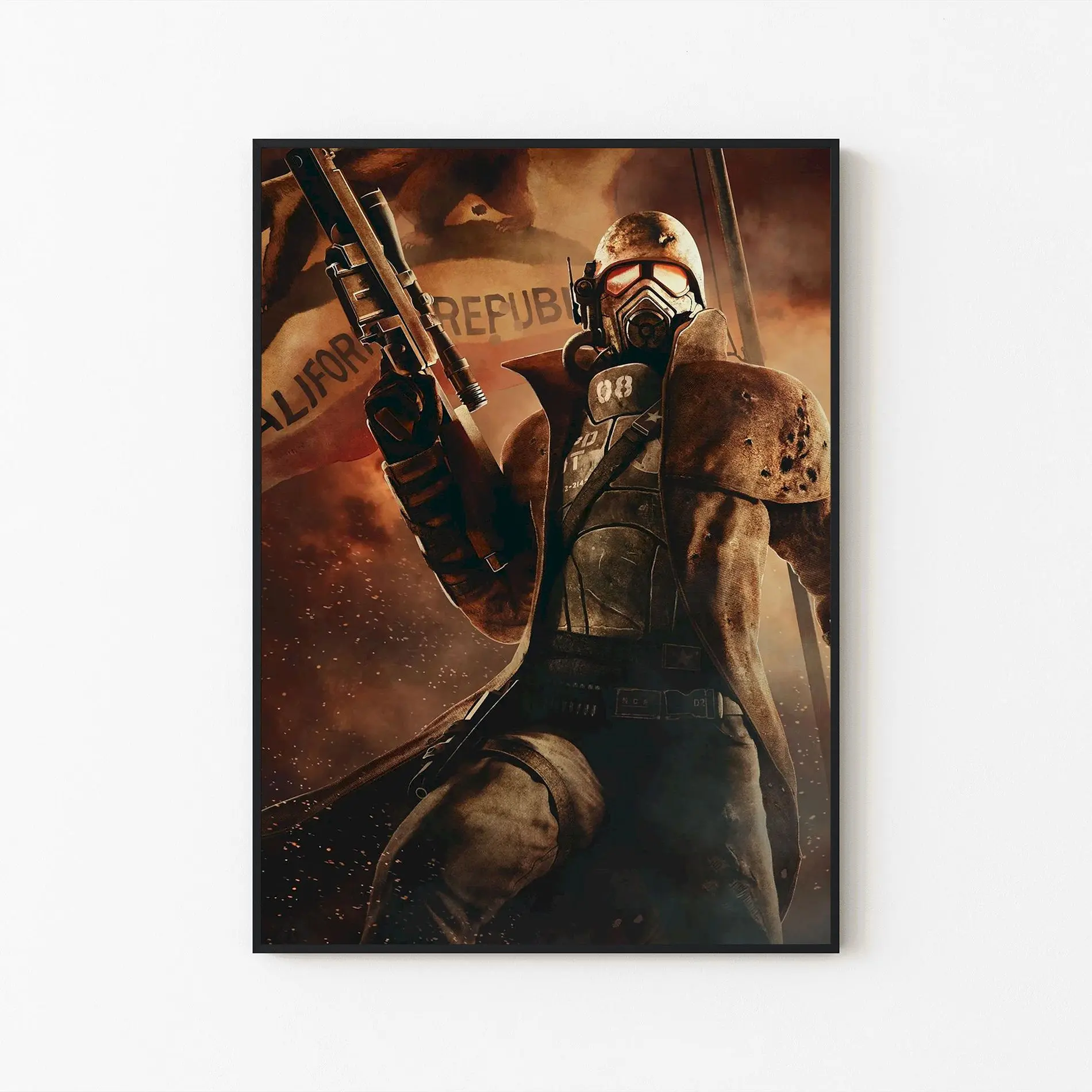 [New Gaming Decor - Sale Up To 40%] [Unframe] New Vegas Courier Poster, Fallout Character Wall Art, Post-Apocalyptic RPG Artwork, Gaming Room Decor, Fan Gift