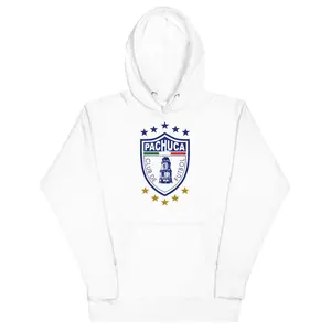 Pachuca FC Hoodie Unisex, S, White
