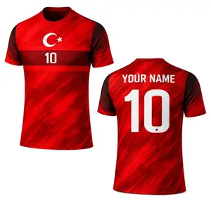 2026 Personalized Turk!!!ye Soccer Jersey, Turkey Custom Name Number Football Jersey Red Top