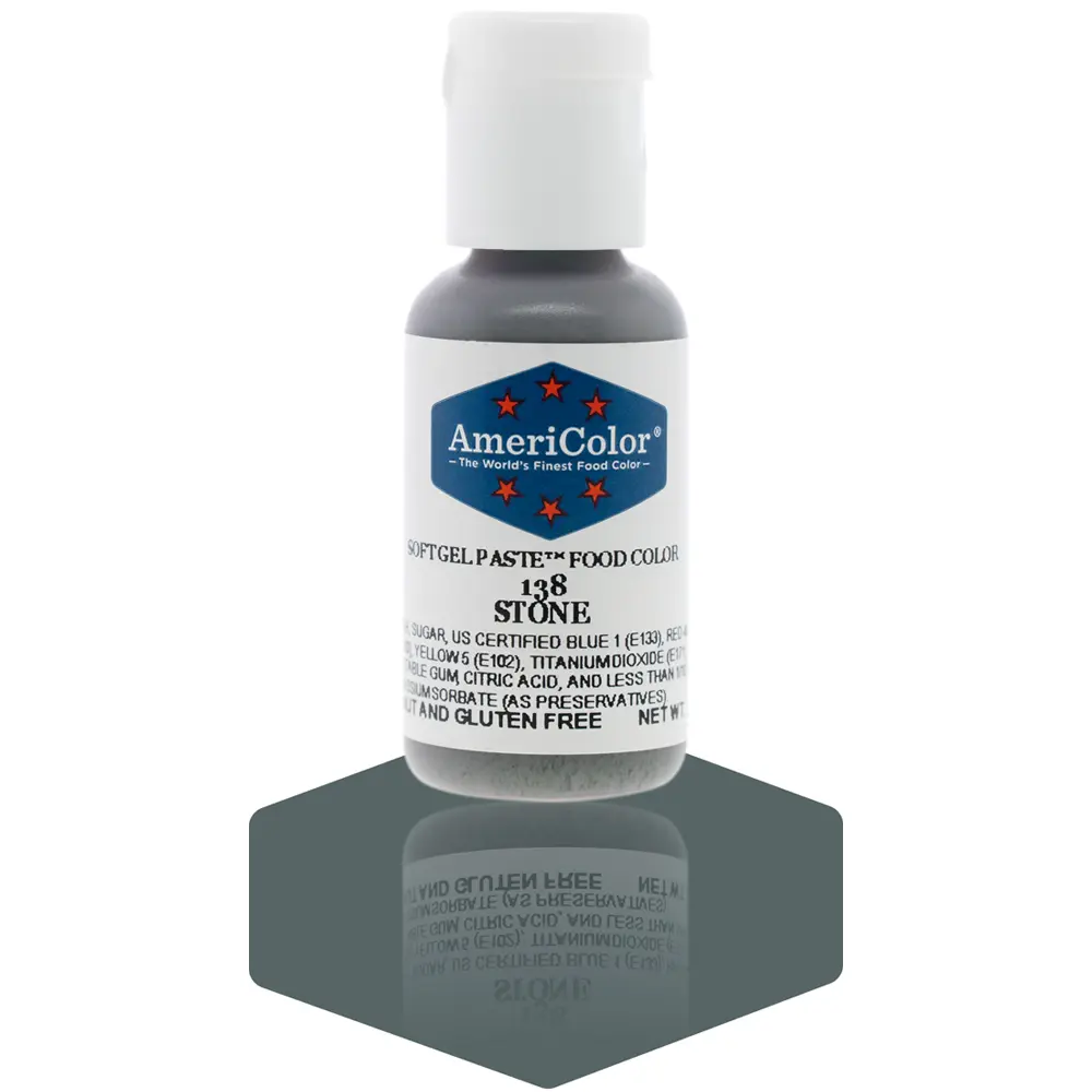 AmeriColor, Stone, .75 Ounce, Soft Gel Paste Food Color