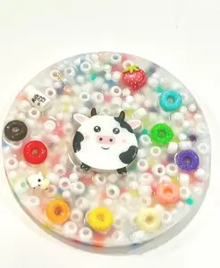 Handmade Milk & Cereal Squishy Sensory Pad - Bead-Filled Silicone Fidget for Anxiety, Skin Picking, Stress Relief, Calming Cute Toy Made in USA