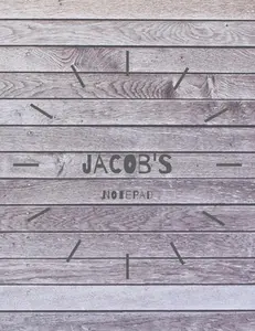 USED-Jacobs's Notepad: Personalised Notebook Journal: 8.5 x 11 in, 120 page Wide Ruled Lined Notebook with Margin. Notepad, Personal Diary, T by Pads, Personalised (Paperback)