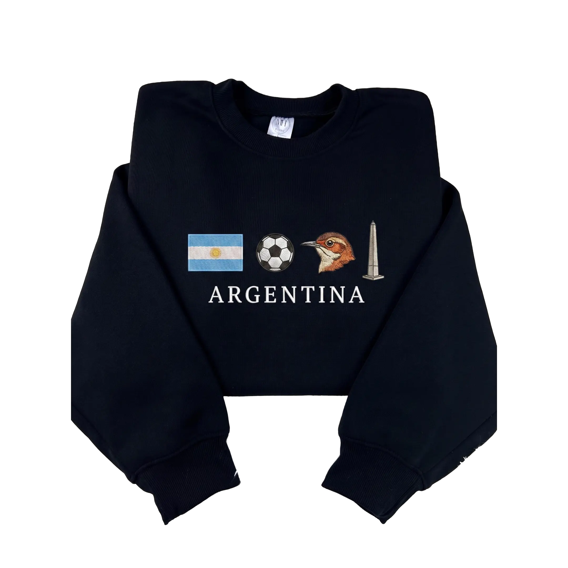 Argentina National Football Team Embroidered Sweatshirt, Soccer Fan Crewneck, Game Day Gift