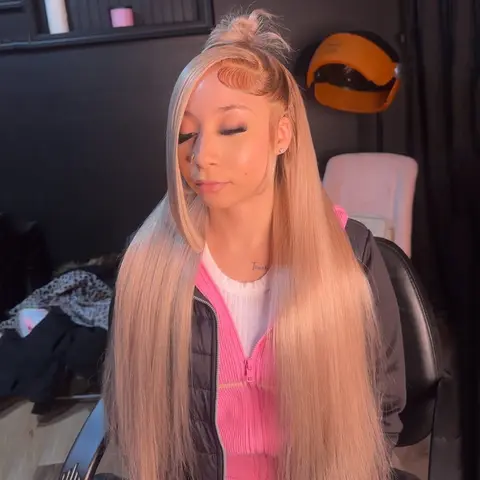Ombre Ash Blonde Wig Body Wave Pre-Cut Lace Human Hair 180% Density Milk Tea with Dark Root Body Wave Wig 13x6 Transparent Thin Lace Front Drawstring Wigs Full And Thicker Natural Hairline With Baby Hair Glueless Wig