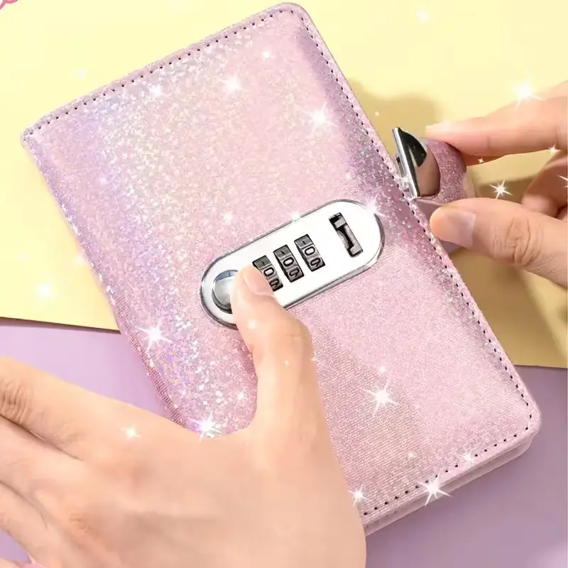 A6 Combination Lock Money Book/check Organizer, Holds Up to 100 Checks, Bills, Receipts, and Cash. Suitable for Home, Office, and School Financial Management. a Cash Wallet Organizer.