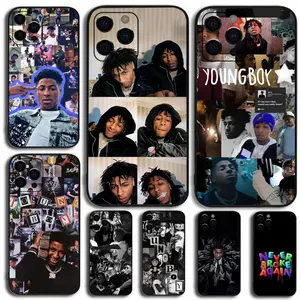 Rapper YoungBoy Phone Case For Apple iPhone 17,16,15,14,13,12,11,Pro,X,XS,Max,XR,Plus,Mini Soft Black Cover