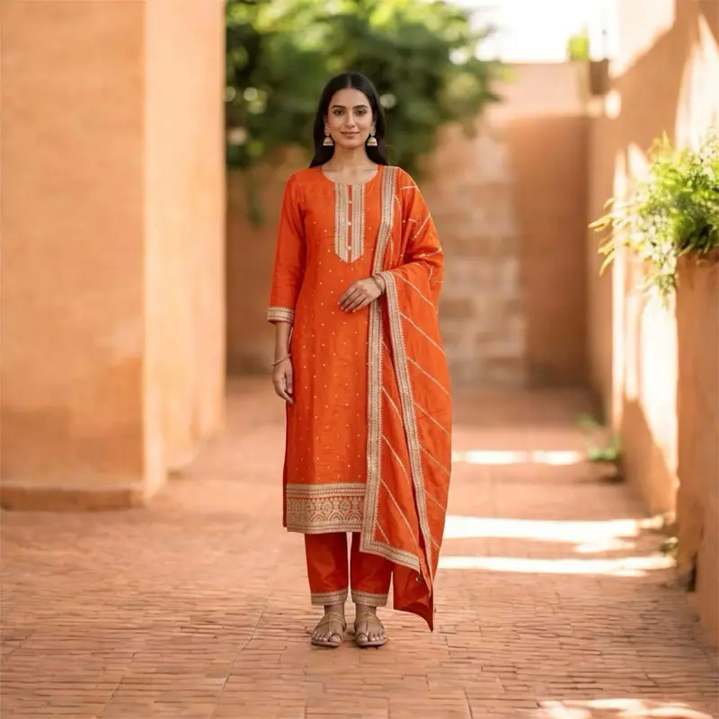 Party Wear Kurta Set, Stylish Ethnic Outfit for Weddings, Festive Gatherings