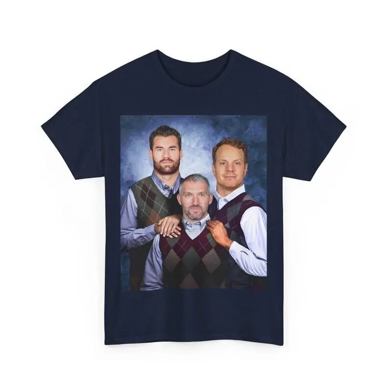 Men's Black Short-Sleeve Casual Graphic T-Shirt - Washington Hockey Step Brothers Parody, Ovechkin Wilson Carlson, Classic Fit 100% Cotton Fabric, Runs True to Size, Menswear Tops, All Seasons, Shortsleeve, Tshirt, Graphic T Shirts, Round Neck, True Size,