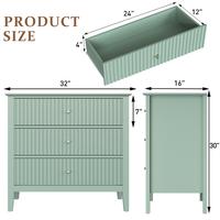 3 Drawers-Milky Green