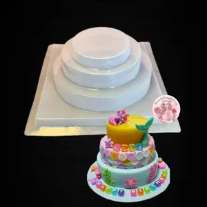 Molde de Plástico Redondo de Tres Niveles para Gelatina I Plastic
