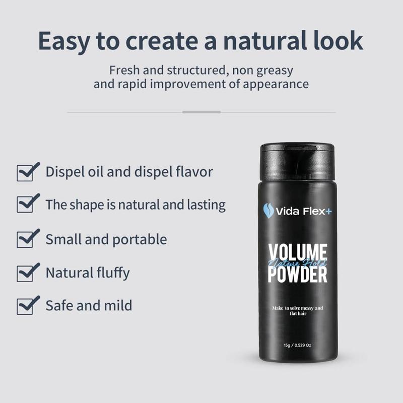 Hair Styling Powder - Volumizing, Texturizing, Mattifying for Natural Matte Look - For Men - 15g BY Vida Flex