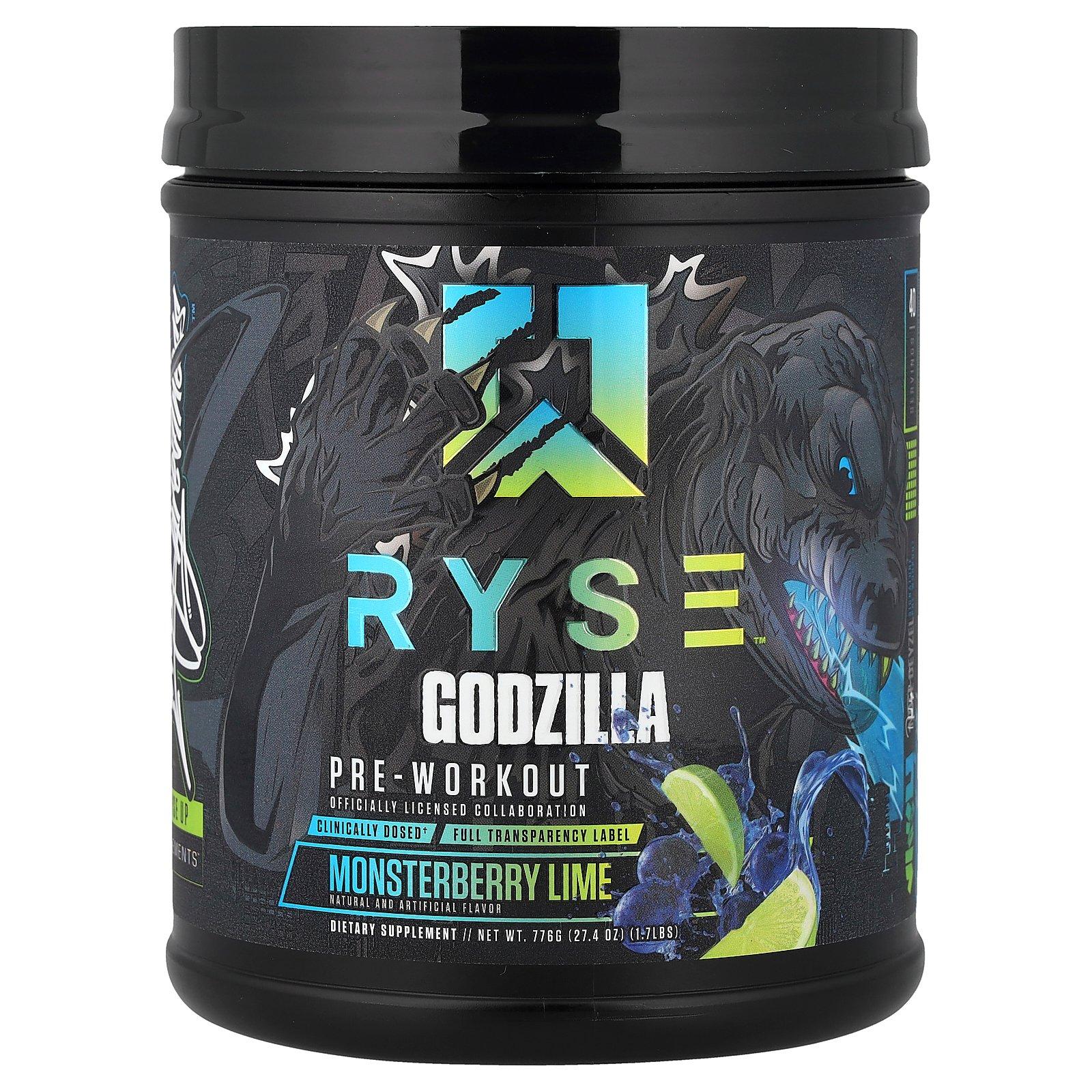 RYSE Godzilla, Pre-Workout, Monsterberry Lime, 1.74 lbs (776 g)