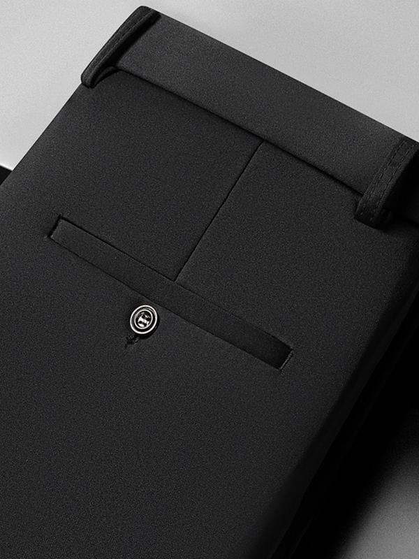 3-Pack Men's Casual Loose Straight Leg Stretch Dress Pants, Wrinkle-Free Comfortable Trousers, Ideal for Work and Weekend Wear