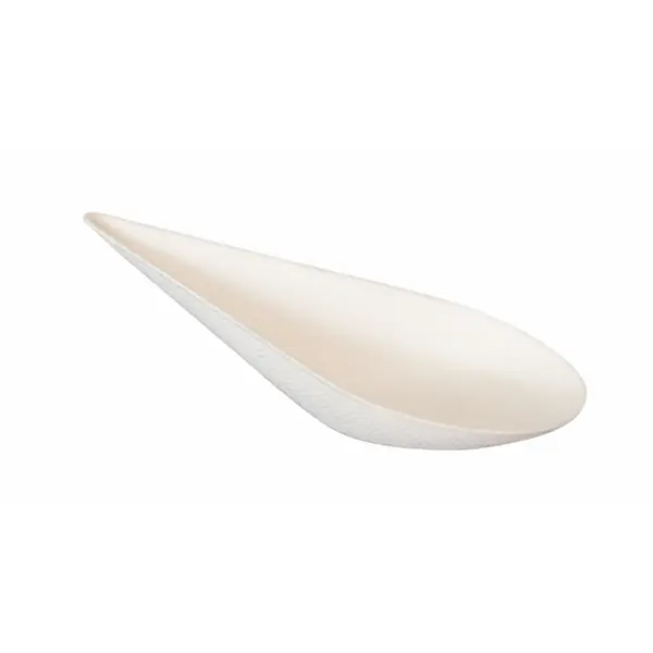 PacknWood 210BCHICDROP Disposable 0.5 Oz. Bio N Chic Drop-Shaped Sugarcane Dish - Pack of 300