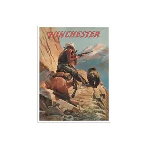 Vintage Hunting Art Western Sports Poster Wall Decor