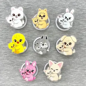 Cute Kpop Hug Phone Grip Collection - Magnetic Pop Socket & Kickstand - Kawaii Idol Inspired Accessory