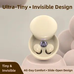 Ultra-Comfort Sleep Earbuds, Side-Sleep Friendly Wireless Earphones, No Ear Pain Ultra-Light Invisible Design with Premium Sound and Long Battery Life for All-Night Wear