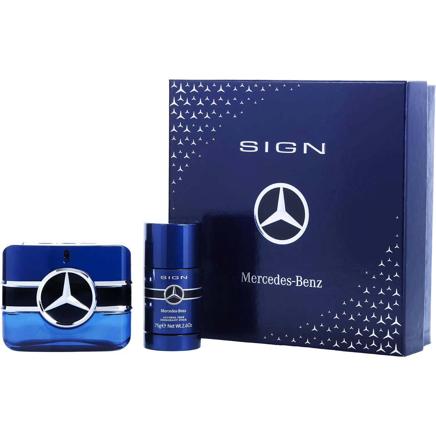 Mercedes-Benz Sign Set-Eau De Parfum Spray 3.4 Oz & Deodorant Stick Alcohol Free 2.5 Oz For Men Mercedes-Benz Sign Set-Eau De Parfum Spray 3.4 Oz & Deodorant Stick Alcohol Free 2.5 Oz For Men