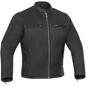 Accelerator™ Men's Black Sporty Goat Leather Cruiser Jacket, Menswear Tops & Coats with Mesh Lining