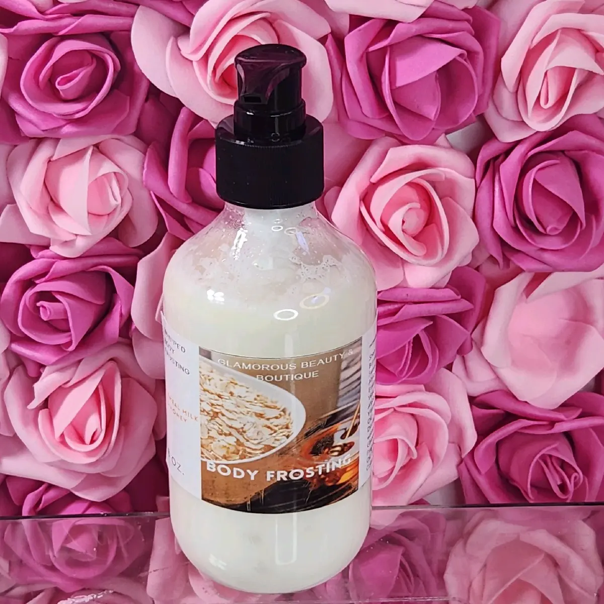 Oatmeal Milk & Honey Shea Butter Body Moisturizer for Dry, Sensitive Skin, Handmade Daily Hydrating Lotion with Sweet Almond Oil, 8 oz, Moisturizing, Eczema, Deep Hydration
