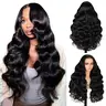 TESLAL Hair [Blend] Wear It and Go Glueless Lace Front Wig, 6X6 T-Part HD Pre-Cut Lace, 220% Density Body Wave Wig, Pre-Plucked, Soft, Affordable, with Adjustable Straps, Lace Front Wigs