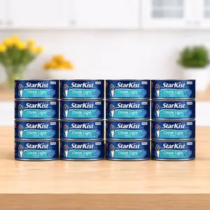 2x StarKist Chunk Light Tuna in Water 5 oz (8 Pack) – Wild Caught, High Protein 20g, Low Calorie, Ready-to-Eat for Salads, Keto & Snacks