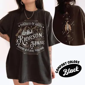 Riorson House Comfort Colors Shirt, Fortress Of Aretia Shirts, Fourth Wing Inspired Merch, RY Inspired T Shirt, Bookish Gift 0QV, Graphic shirt, Gift Birthday