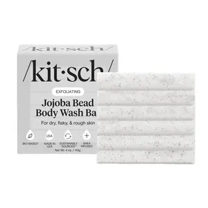 Kitsch Jojoba Bead Exfoliating Body Wash Bar