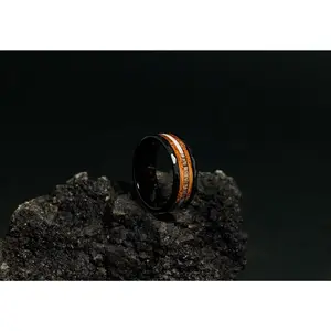 Antlercraft - Whiskey Barrel & Antler Ring, 8mm Width