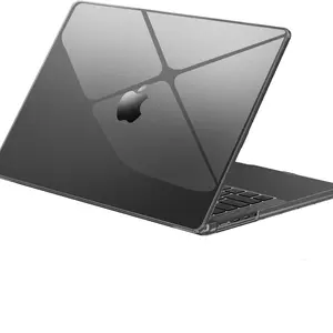 Fashion Anti-Scratch Hard Shell Case for Macbook Pro & Air, Transparent Tsa Standard Design, Durable Protection, Non-Slip Feet, Lightweight Plastic