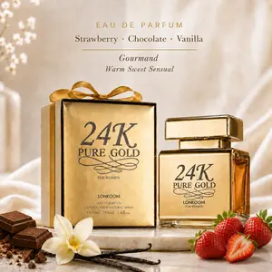 24K Gold Crush – Feminine Gourmand EDP | Strawberry, Chocolate & Vanilla Perfume - 100mL