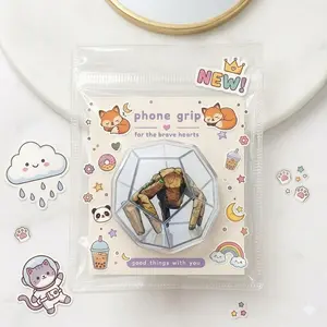 Fantasy D20 Dice Phone Grip, Mystic Hand Design Magnetic Pop Holder, Kawaii Gamer Phone Accessory for RPG Fans