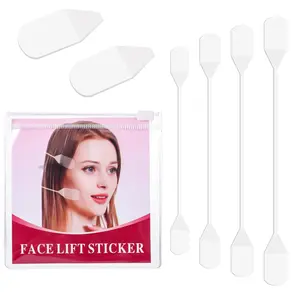 Face Lift Tape Invisible, Instant Face Tape 24Pcs Face Lift Sticker Ultra-thin Invisible Face Tape for Face with Bands, Adhesive Lifting Patch Face Lifting Band Neck and Eye Lift Tape for Women Ladies
