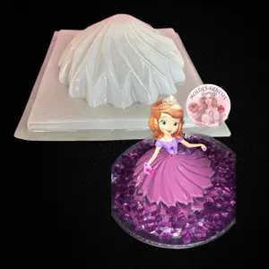 Molde para gelatiina en forma de vestido de princesa Rehilete Desserts