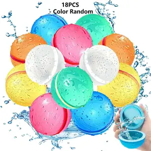 Self-Sealing Water Balloons Reusable, Self Sealing & Quick Fill Water bomb Balls Toys with  Suction Closure, Summer Toys Magnetic