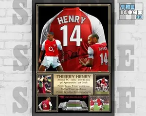 Arsenal FC Legend Thierry Henry Football Poster